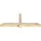 Ekena Millwork Eugene Rough Sawn Timber Gable Bracket, Douglas Fir, 60"W x 25"H x 4"D x 4"F, 10/12 Pitch GBW060X25X0404EUG00RDF - alternate 3